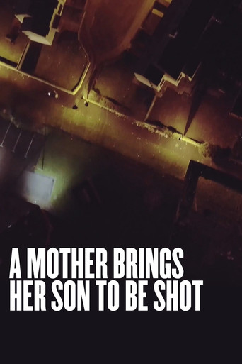 The poster depicts a dark, atmospheric night scene with a solitary figure standing in the foreground, illuminated by a faint light source. The background shows a dimly lit urban street with buildings and streetlights, creating a somber and mysterious mood. The bold, white text at the bottom reads...