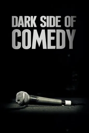 The poster features a microphone against a dark background, evoking a mysterious and intriguing atmosphere. The bold, white text "DARK SIDE OF COMEDY" dominates the upper portion, creating a striking contrast. The overall design suggests a blend of humor and suspense, inviting viewers to explore ...