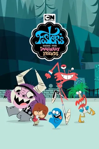 The poster features colorful, whimsical characters in a dreamlike forest setting. The playful, vibrant colors evoke a cheerful and imaginative atmosphere, capturing the essence of the show's magical world.