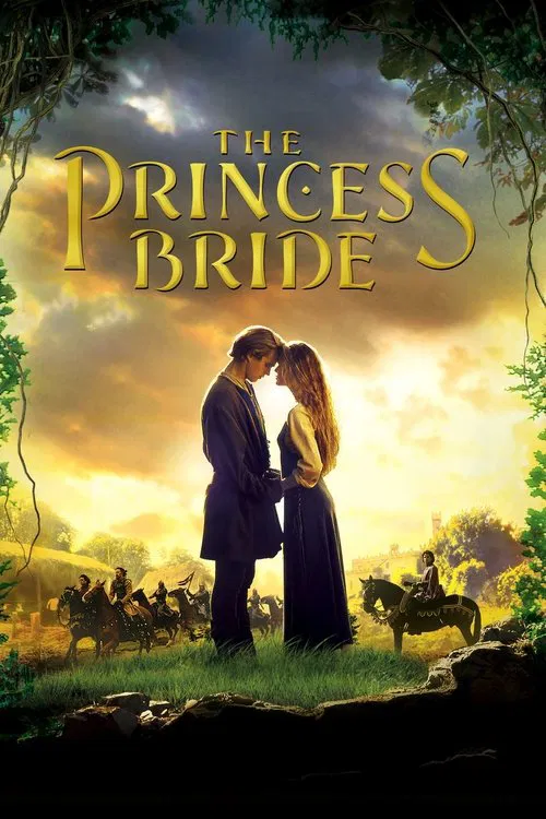 The poster features a romantic couple in a golden sunset, with horses in the background. The warm colors evoke a dreamy, adventurous mood.