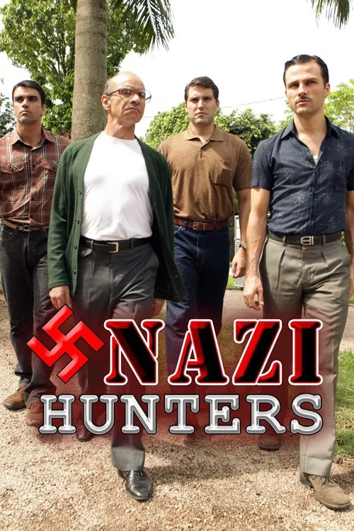 The poster features four men standing in a line, exuding a mix of authority and camaraderie. Their attire reflects a blend of traditional and modern styles, with earthy tones and muted colors that evoke a sense of historical drama. The mood is serious and contemplative, suggesting themes of confl...