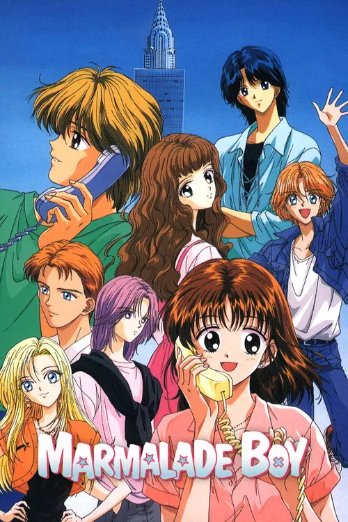 This vibrant TV poster features a lively ensemble of characters in colorful attire, exuding a cheerful and energetic mood. The background showcases a city skyline, adding depth to the scene. The poster's dynamic composition and bright colors capture the essence of the show's fun and adventurous s...
