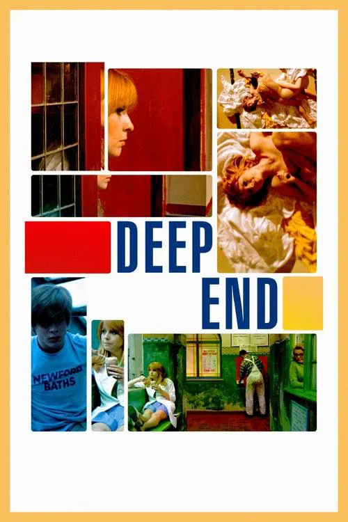 The poster features a collage of diverse scenes, including people in casual settings and vibrant colors like reds, blues, and yellows. The mood is relaxed and nostalgic, suggesting a story about everyday life and personal growth.