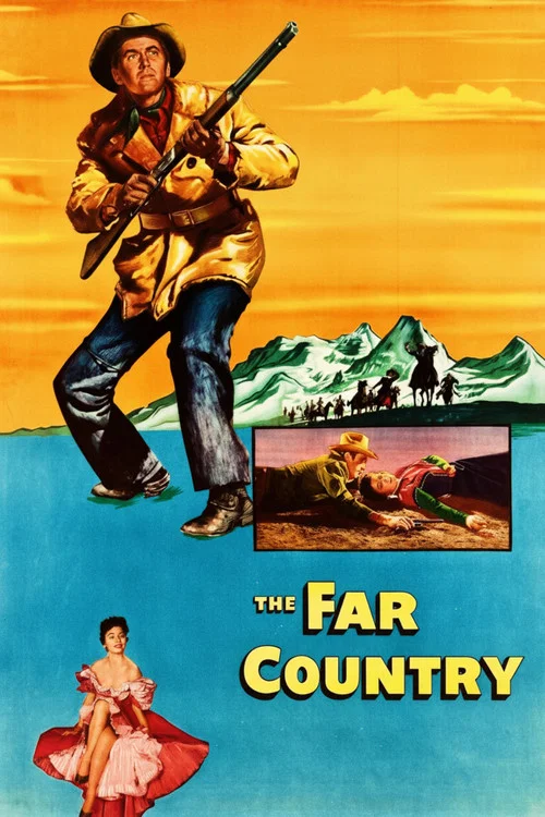 The poster features a rugged cowboy in a green coat and hat, exuding a sense of adventure and humor. The vibrant colors of his outfit contrast with the stark white background, creating a visually striking image. The mood is one of playful escapism, inviting viewers to imagine themselves in a worl...