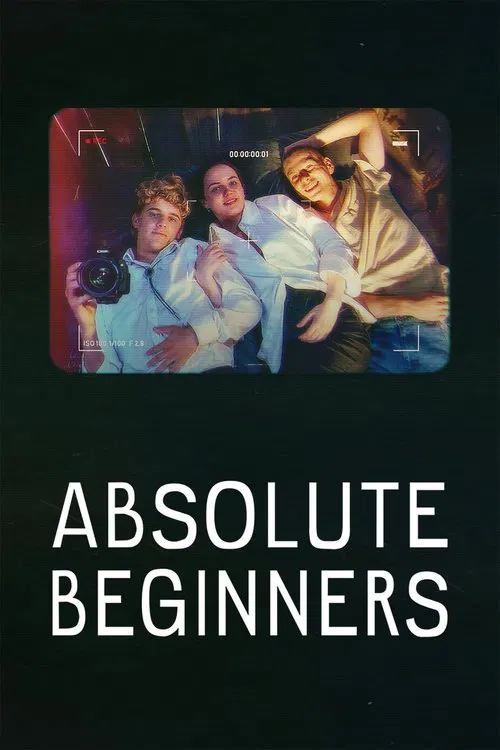 The poster features three people in a dimly lit room with warm, nostalgic lighting. The image captures a candid, candid moment of camaraderie among friends, evoking a sense of youthful energy and shared experiences. The dark background contrasts with the vibrant colors of their clothing and the s...