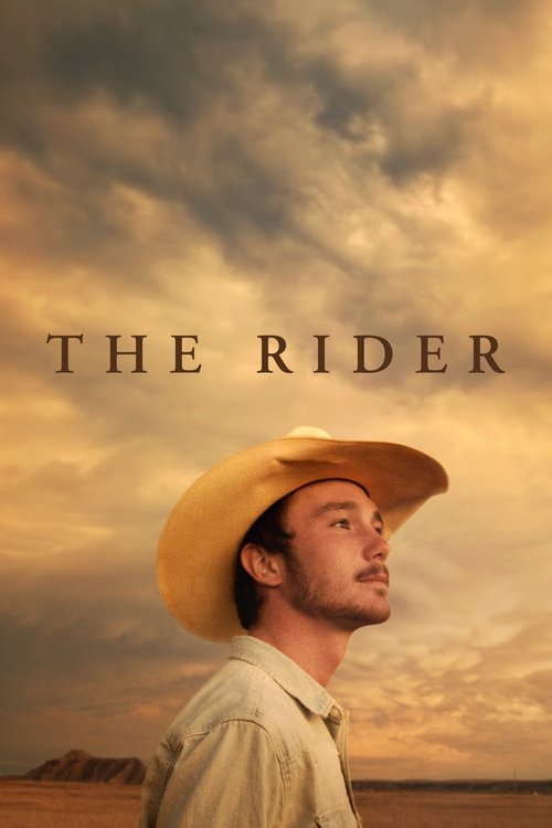 The poster features a man in a cowboy hat against a dramatic, golden sky. The warm tones evoke a sense of adventure and nostalgia, while the rugged landscape hints at a classic Western tale.