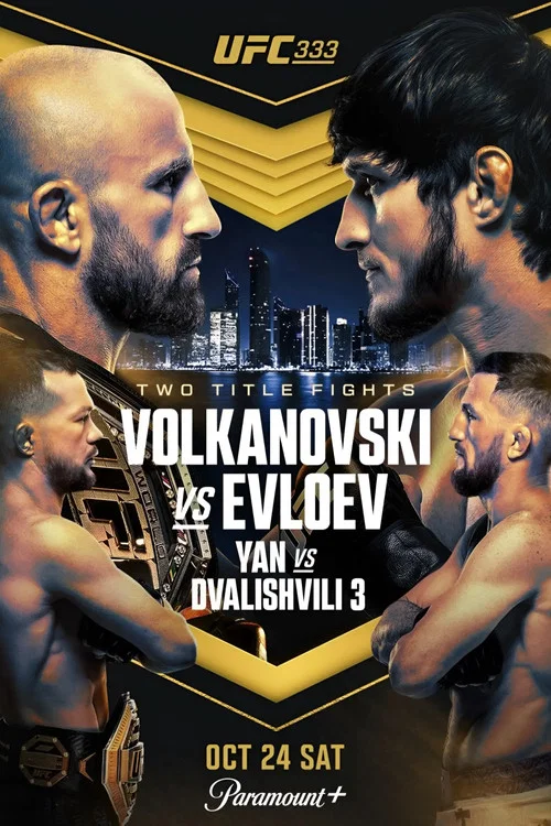 UFC 333: Volkanovski vs. Evloev poster