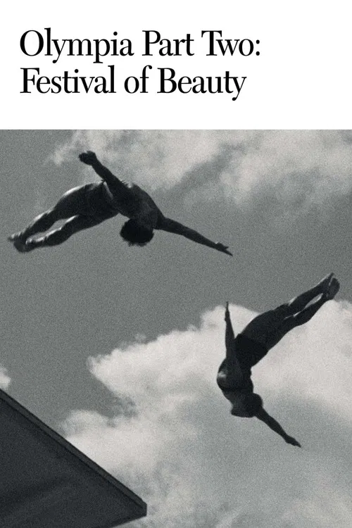 This black-and-white poster captures two dancers mid-air against a cloudy sky, conveying a sense of freedom and artistic expression. The monochromatic palette enhances the timeless, emotional tone of the film.