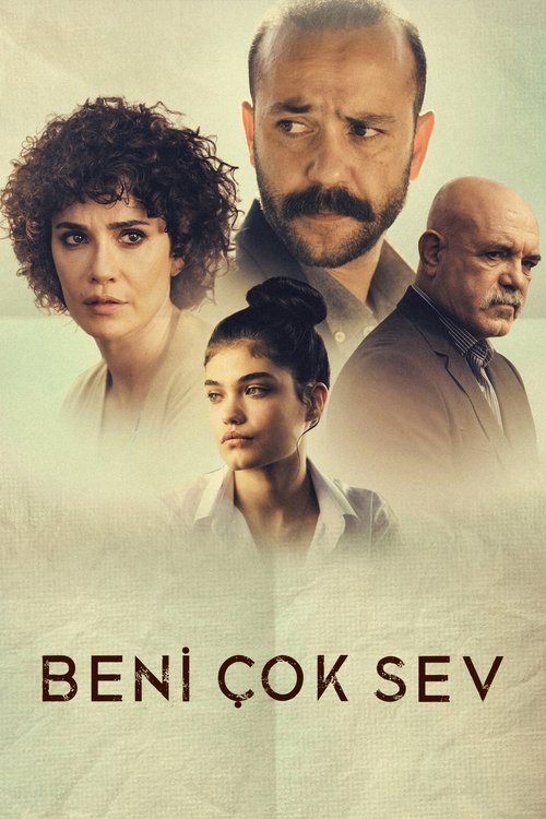 The poster features four characters against a soft, muted background, evoking a somber yet hopeful atmosphere. The warm, sepia-toned palette enhances the emotional weight of the scene, suggesting themes of resilience and hope.