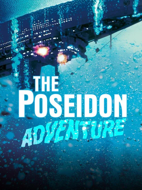 The poster features a dramatic underwater scene with a large ship, glowing lights, and a mysterious atmosphere. In the foreground, three characters are shown in dark, moody lighting, hinting at an adventurous and possibly perilous journey. The overall mood is suspenseful and thrilling, capturing ...