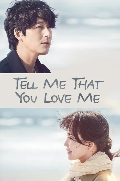 This poster features a tender scene with two characters, one with dark hair and the other with lighter hair, both gazing into the distance. The soft, muted colors evoke a nostalgic and romantic mood, suggesting a heartfelt connection between the characters.