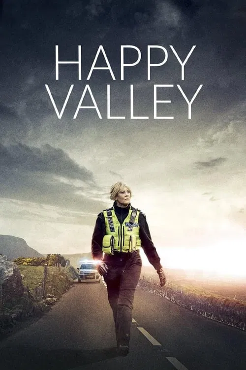 A lone figure in a high-visibility vest walks down a sun-drenched highway, with cars ahead and a dramatic sky. The poster conveys a sense of journey, freedom, and the beauty of nature.