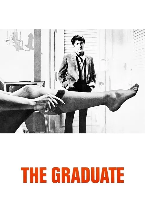 This black-and-white poster captures a dramatic scene with a man standing in a doorway while another person's leg extends out of frame. The muted tones and shadowed atmosphere evoke a sense of mystery and tension, hinting at the film's themes of ambition and societal expectations.