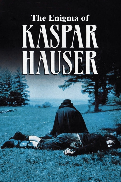 The poster features a lone figure in a dark cloak sitting on a grassy field, surrounded by scattered belongings. The muted blue tones evoke a somber, melancholic mood, while the stark white text of the title and author name stands out against the desolate landscape.