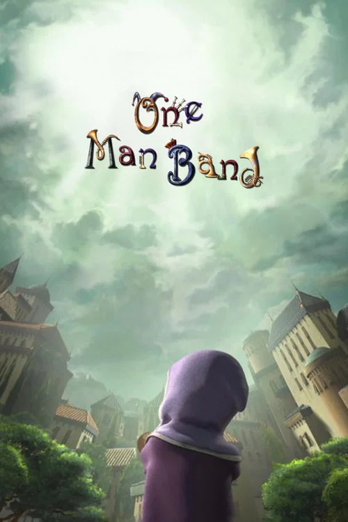 The poster features a group of animated characters, including a jovial man in a yellow hat and a man in a blue hat, set against a backdrop of a city skyline. The colors are warm and inviting, with a mix of earthy tones and vibrant accents. The mood is cheerful and nostalgic, capturing the essence...