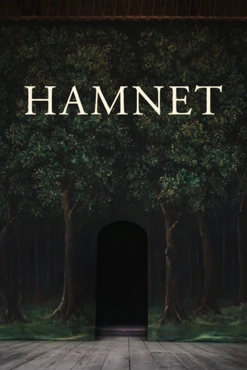 The poster features a tender scene with a man and woman in a lush, green forest. The man is leaning affectionately on the woman's shoulder, while the woman gazes downward with a somber expression. The warm, earthy tones of the foliage and the soft, natural lighting evoke a sense of melancholy and...